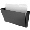 Magnetic Wall Pocket, Letter Size, Black