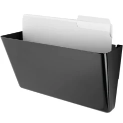 Magnetic Wall Pocket, Letter Size, Black