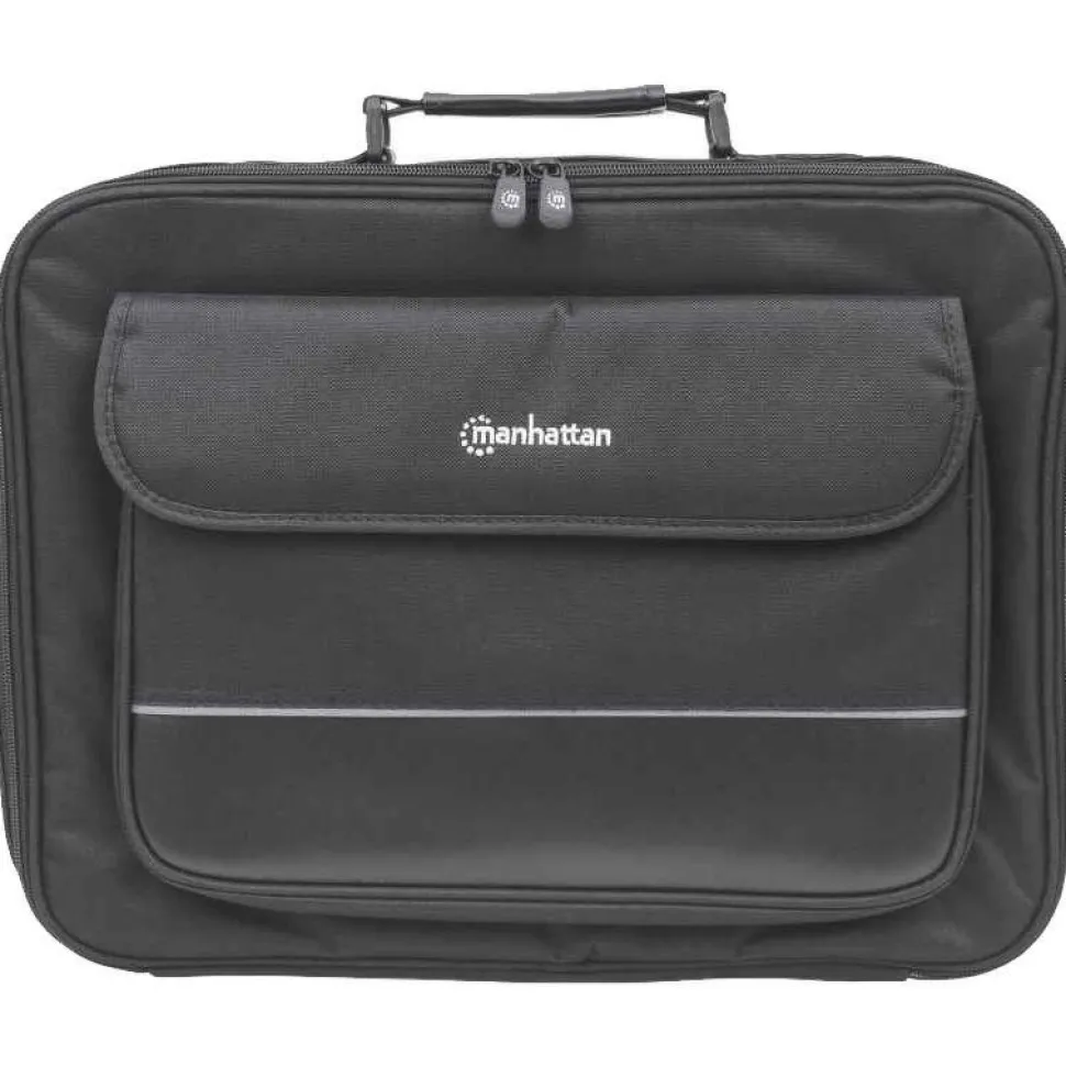 Manhattan Empire II 17" Laptop Briefcase, Black