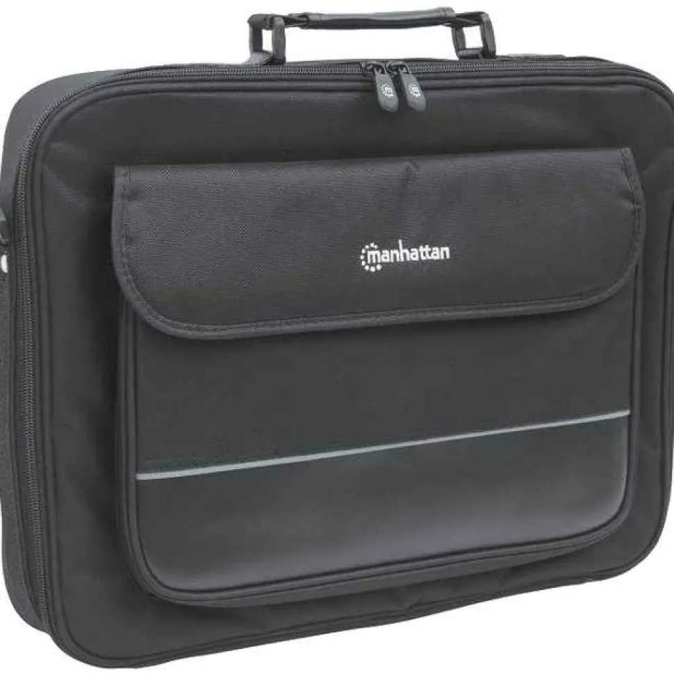 Manhattan Empire II 17" Laptop Briefcase, Black