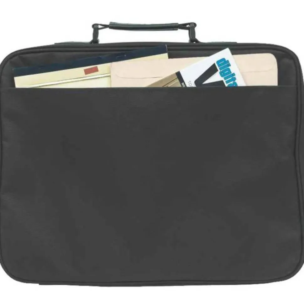 Manhattan Empire II 17" Laptop Briefcase, Black
