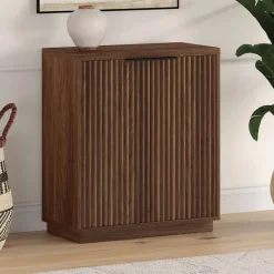 Mansfield 28" Wide Rectangular Accent Cabinet in Satin Walnut