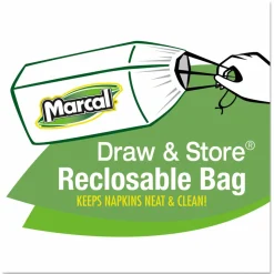 Marcal Luncheon Napkins, 11-3/8"H x 10-1/2"W, 100% Recycled, Pack Of 400