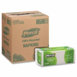 Marcal 1-Ply Luncheon Napkins, 12-1/2