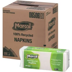 Marcal 1-Ply Luncheon Napkins, 12-1/2