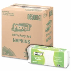 Marcal 1-Ply Luncheon Napkins, 12-1/2