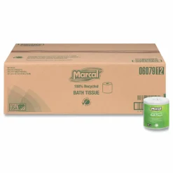 Marcal Small Steps 2-Ply Toilet Paper, 100% Recycled, 336 Sheets Per Roll, Pack Of 48 Rolls