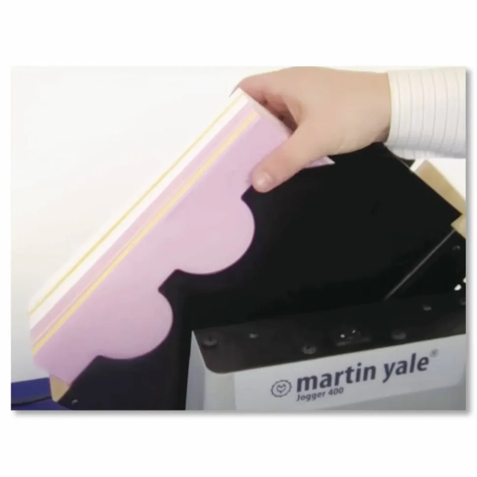 Martin Yale Premier Tabletop Paper Jogger, Gray/Black/Brown