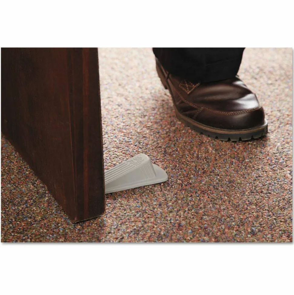 Master Caster Big Foot Doorstop, 1 1/4"H x 2"W x 4 3/4"D, Beige