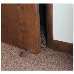 Master Caster Big Foot Doorstops, 1-1/4"H x 2"W x 4-3/4"D, Brown, Pack Of 2