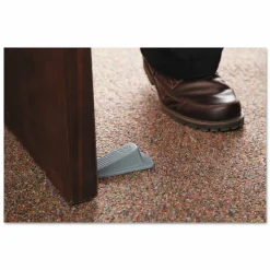 Master Caster Big Foot Doorstop, 1 1/4"H x 2"W x 4 3/4"D, Gray