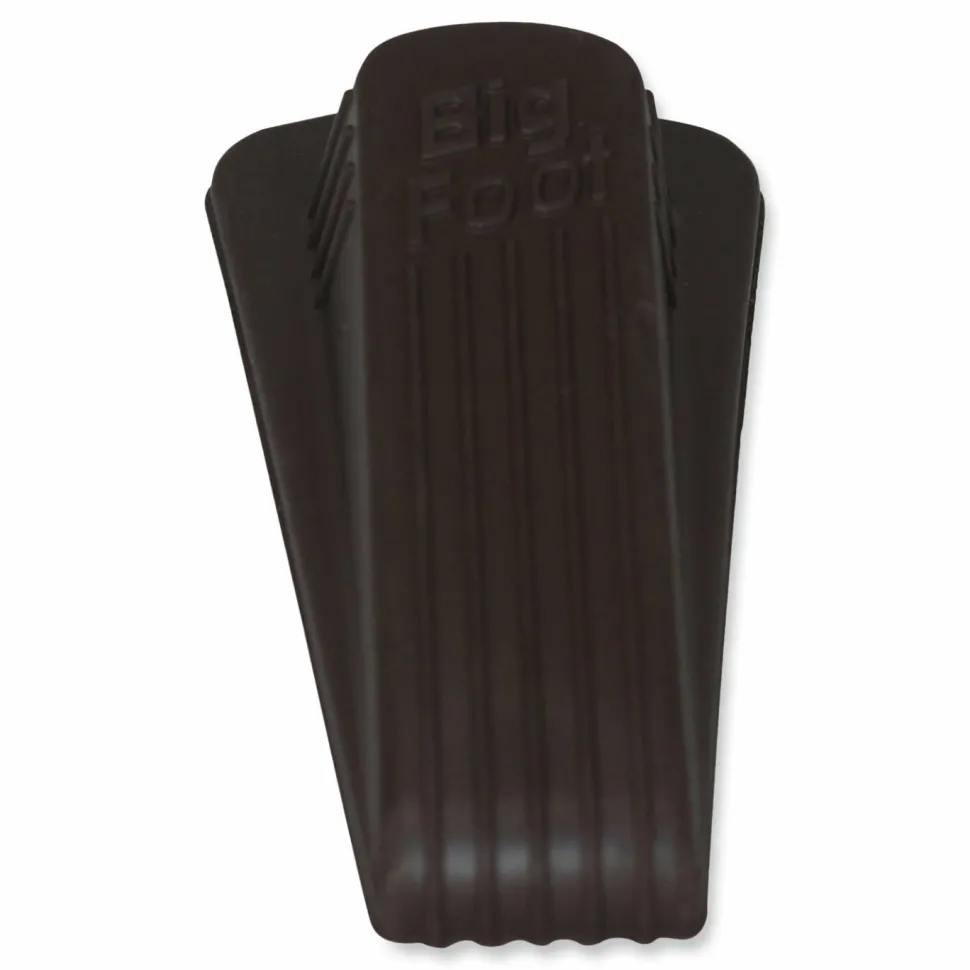 Master Caster Big Foot Doorstop, 1 1/4"H x 2"W x 4 3/4"D, Brown