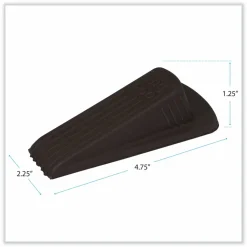 Master Caster Big Foot Doorstop, 1 1/4"H x 2"W x 4 3/4"D, Brown