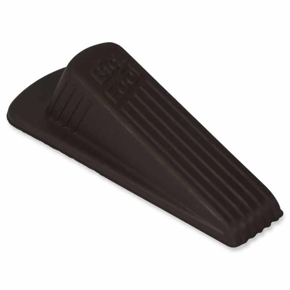 Master Caster Big Foot Doorstop, 1 1/4"H x 2"W x 4 3/4"D, Brown