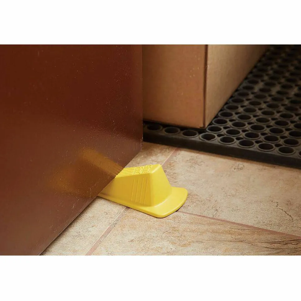 Master Caster Giant Foot Door Stop, Yellow