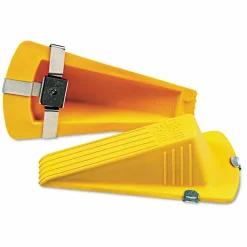 Master Caster Magnetic Giant Foot Doorstop, Yellow