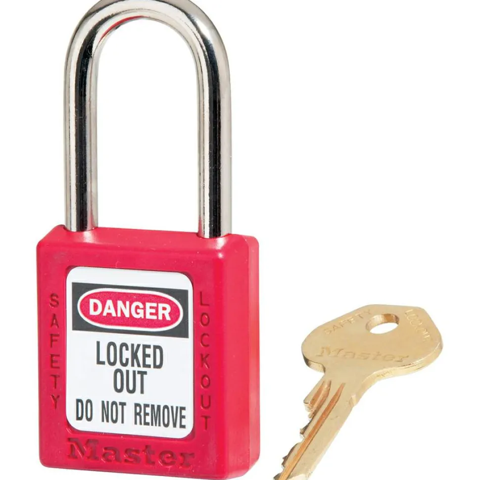 Master Lock Danger Red Safety Padlock