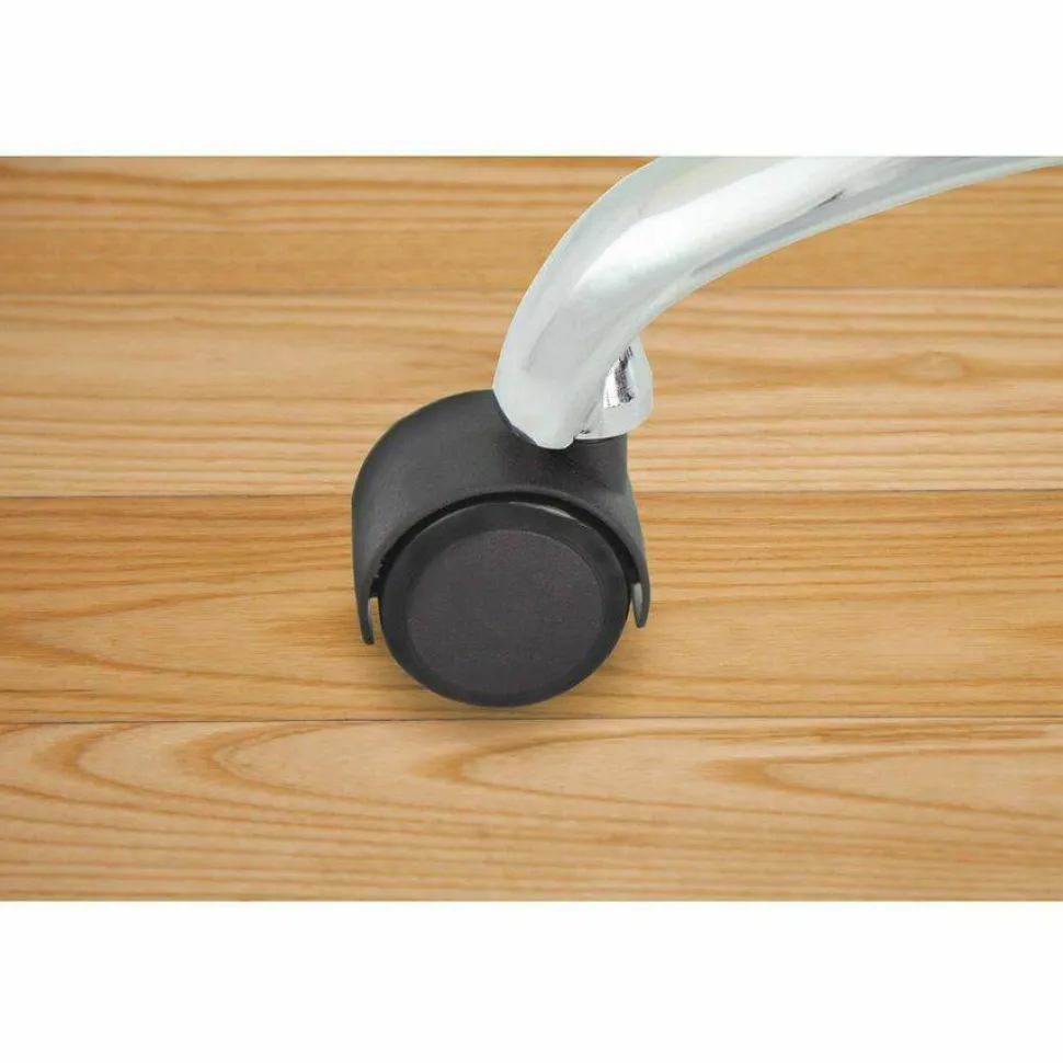 Master Caster Duet Casters, 2" Diameter, B/K Stems, Soft Wheels, Black