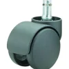 Master Caster Futura Series Casters, Hard Wheel, Stem B For Metal Bases, Pack Of 5