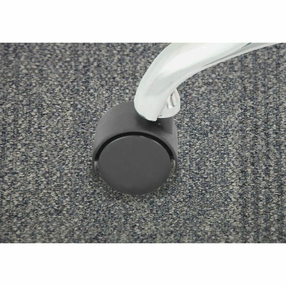 Master Caster Hard Floor Duet Casters, 2" Diameter, B/K Stems, Hard Wheels, Black