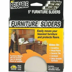 Master Caster Mighty Mighty Movers Reusable Furniture Sliders, 5