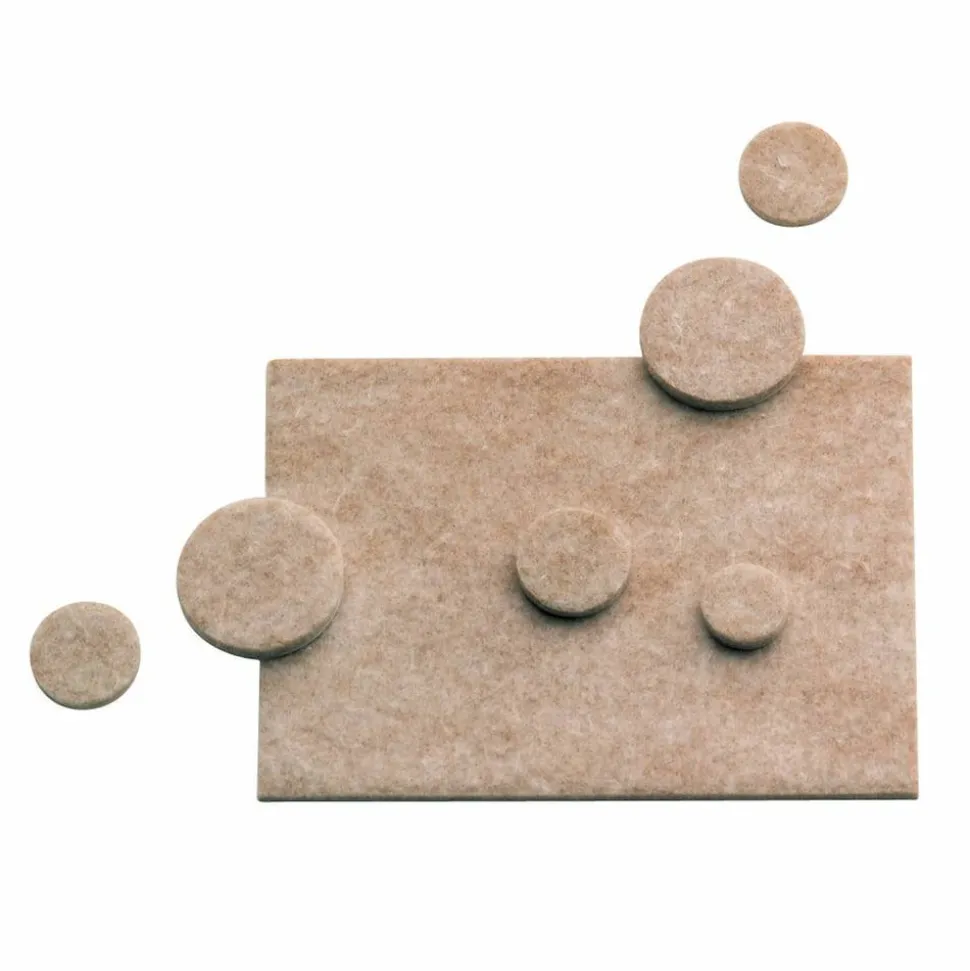 Master Caster Scratch Guard Self-Adhesive Felt Pads, Combo Pack, Pack Of 25