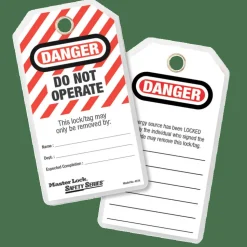 Master Lock 'Do Not Operate' English Lockout ID Tags, Pack Of 12