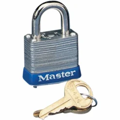 Master Lock Laminated Padlock, Steel, Silver