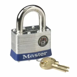 Master Lock 2" Steel Security Padlock - Cut Resistant - Steel - Silver - 1 Each
