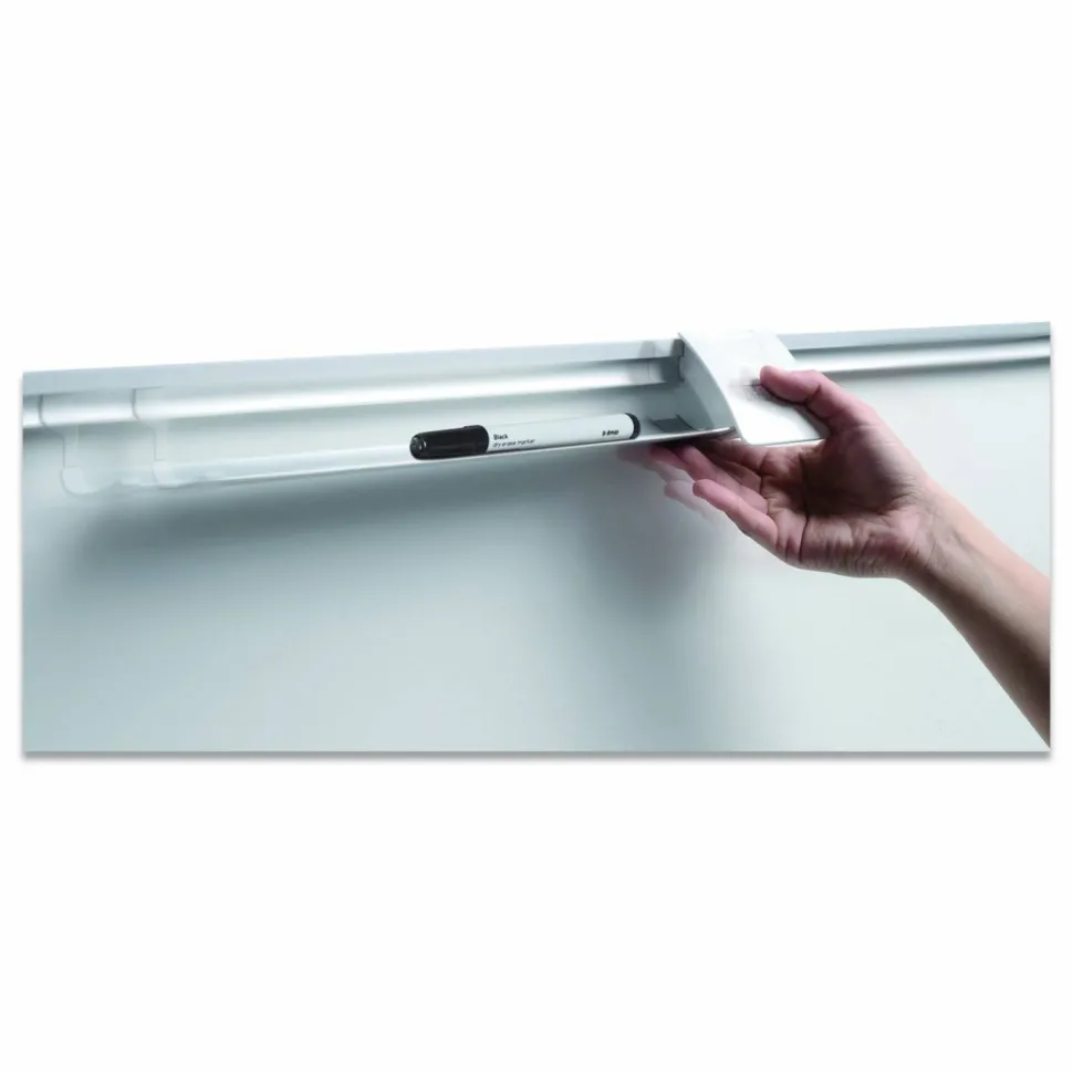 MasterVision Magnetic Dry Erase Calendar Board, 12-Month Planning/Scheduling, 36" x 24", White Surface, Satin Aluminum Frame