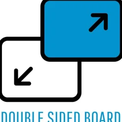 MasterVision Arrow Easy-Clean Dry-Erase Sign Stand, 17