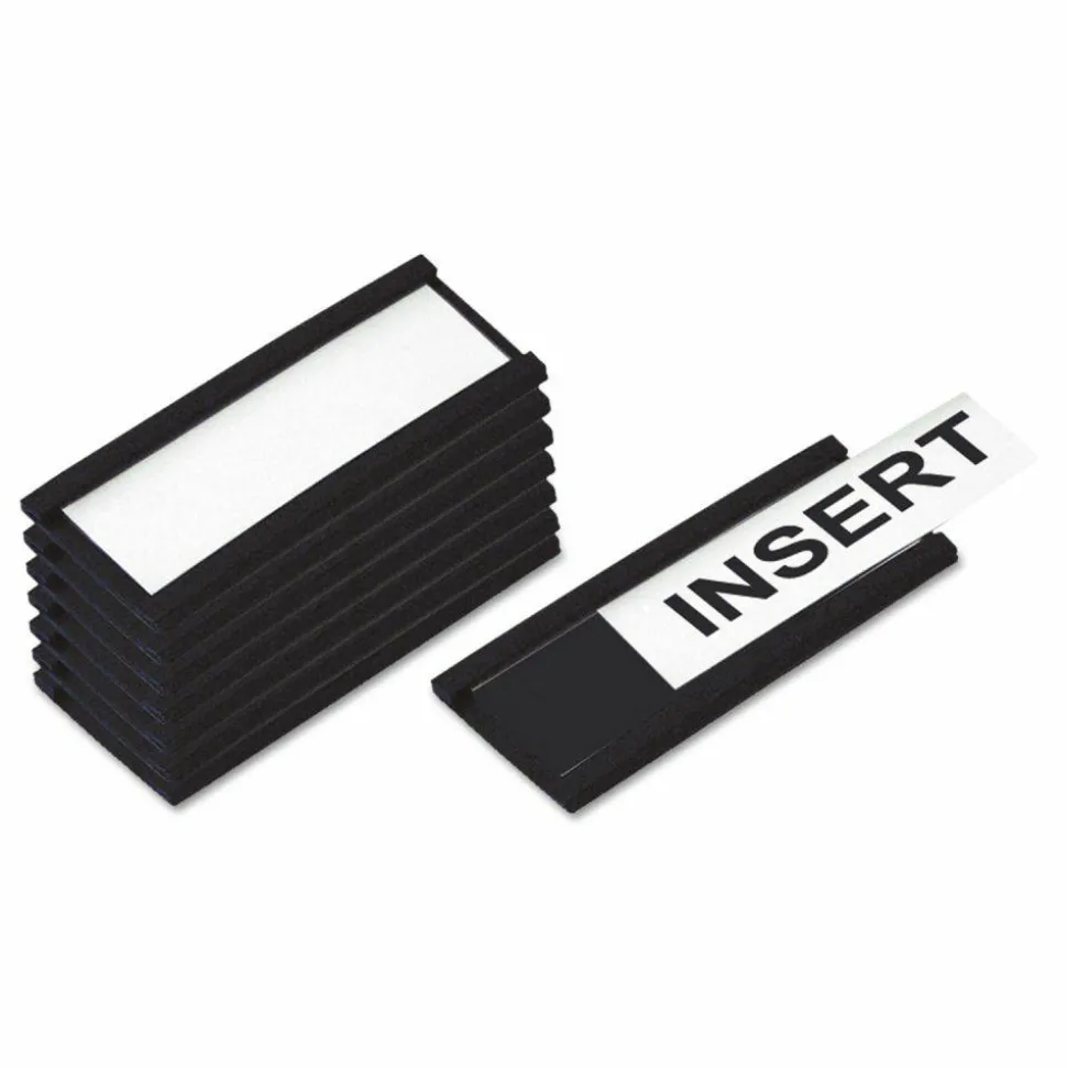 MasterVision Black Magnetic Data Cards