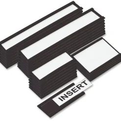 MasterVision Black Magnetic Data Cards