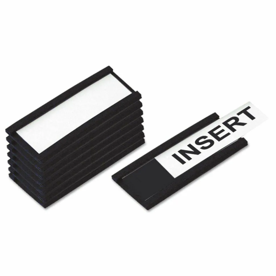 MasterVision Black Magnetic Data Cards
