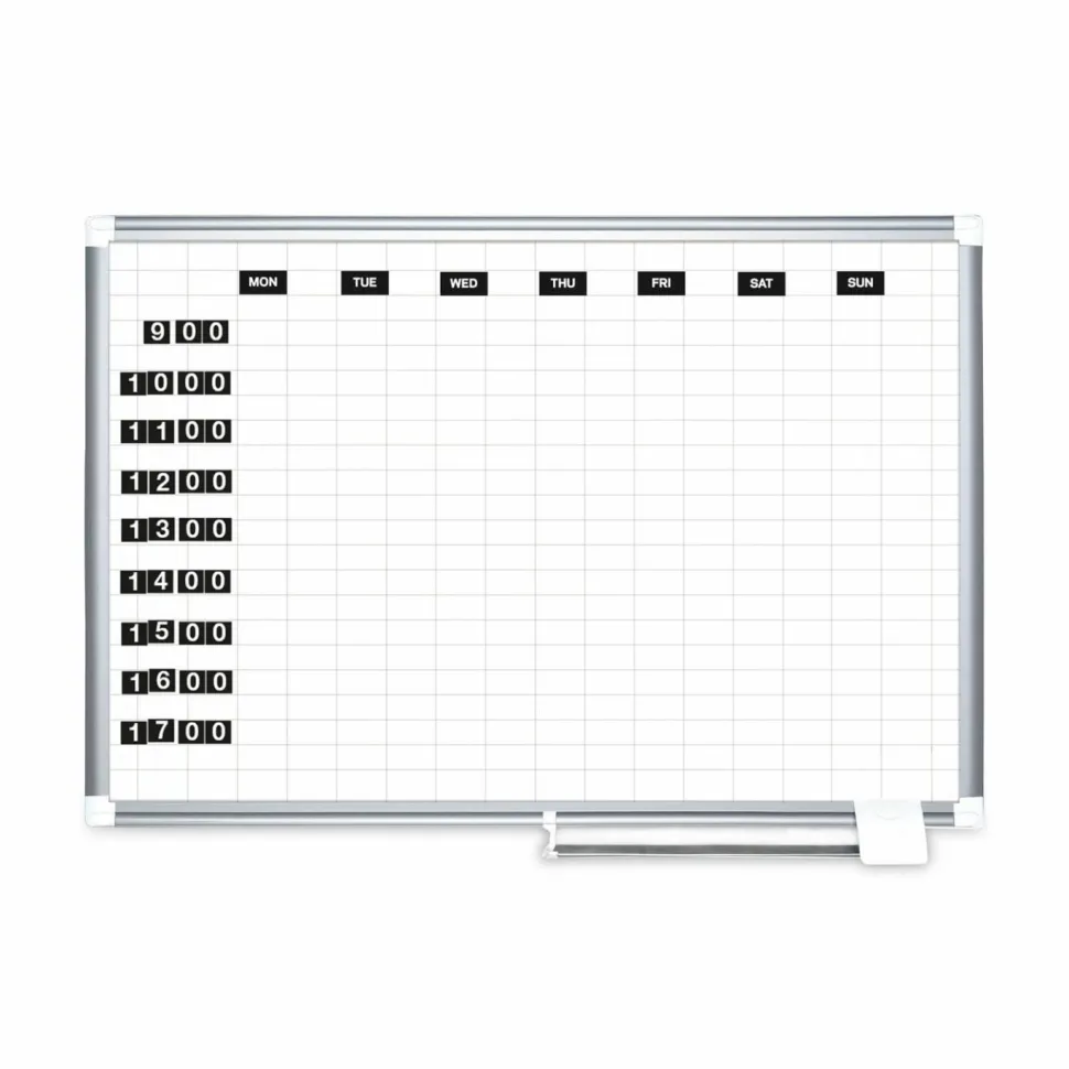 MasterVision Magnetic Days Of The Week, 1" x 2", Pack Of 7