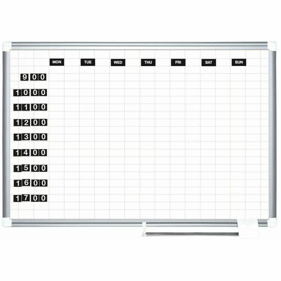 MasterVision Magnetic Days Of The Week, 1" x 2", Pack Of 7