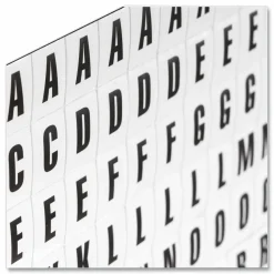MasterVision Magnetic Letters, 3/4" x 1/2", Black, Pack Of 120