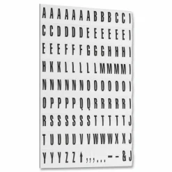 MasterVision Magnetic Letters, 3/4" x 1/2", Black, Pack Of 120