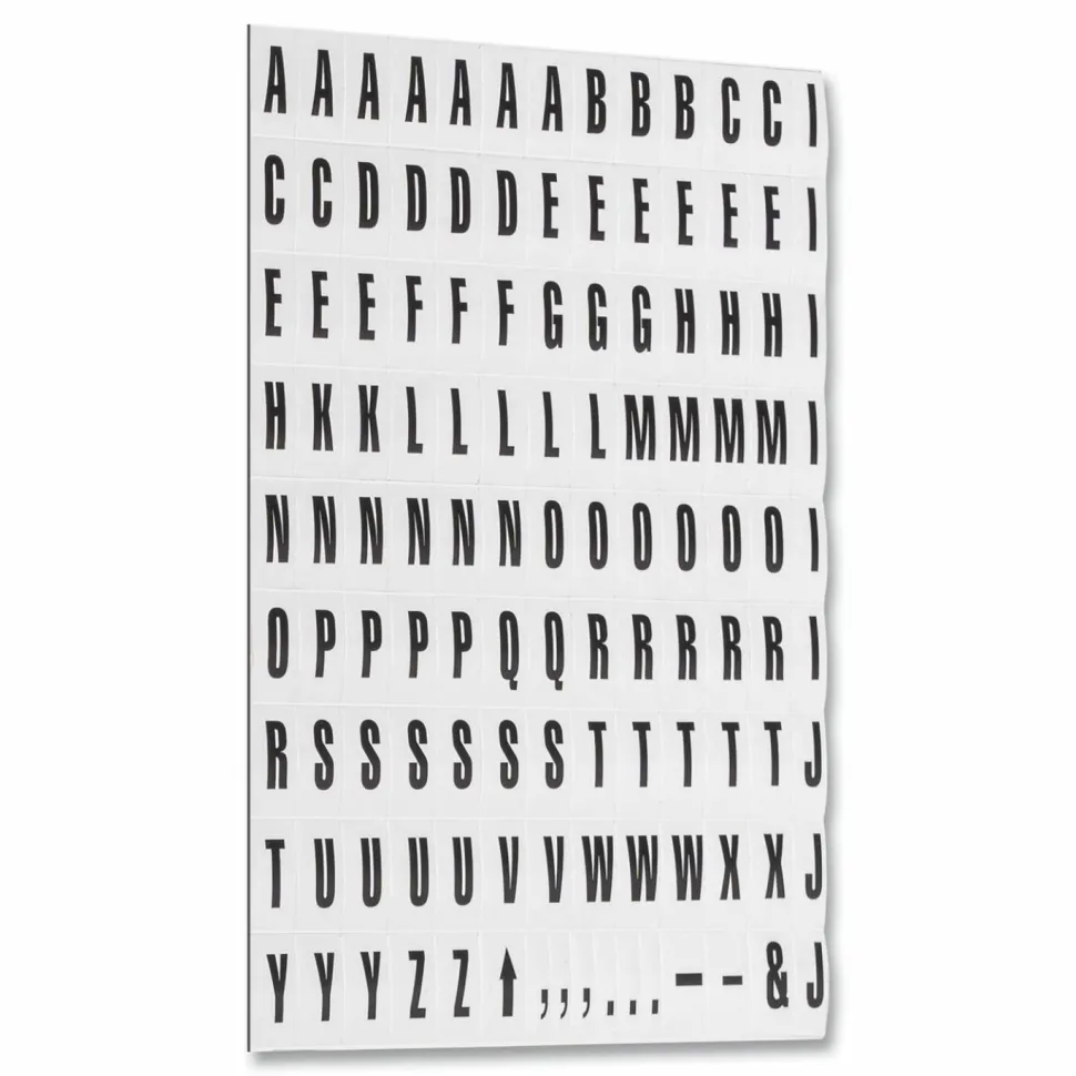 MasterVision Magnetic Letters, 3/4" x 1/2", Black, Pack Of 120