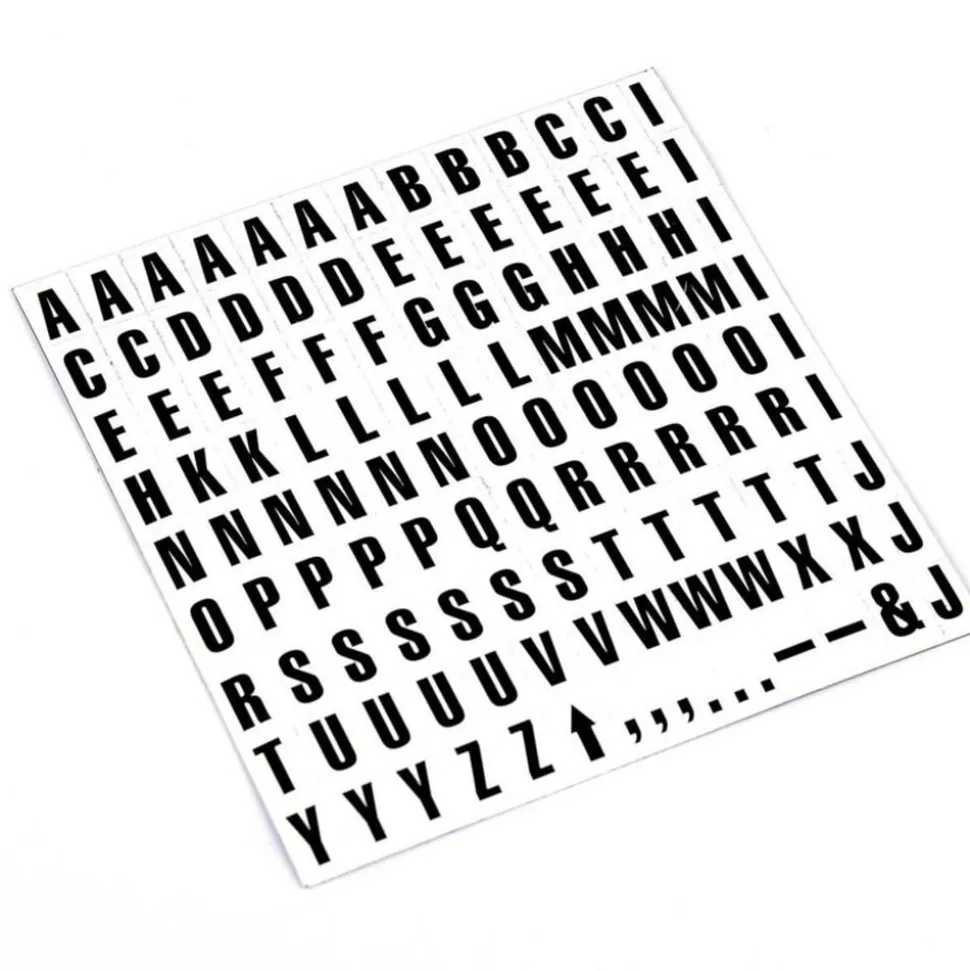 MasterVision Magnetic Letters, 3/4" x 1/2", Black, Pack Of 120