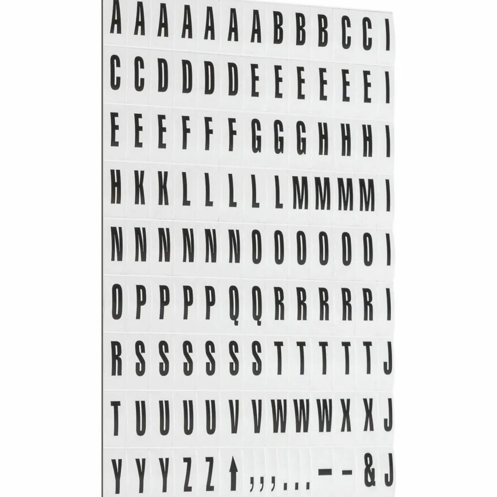 MasterVision Magnetic Letters, 3/4" x 1/2", Black, Pack Of 120