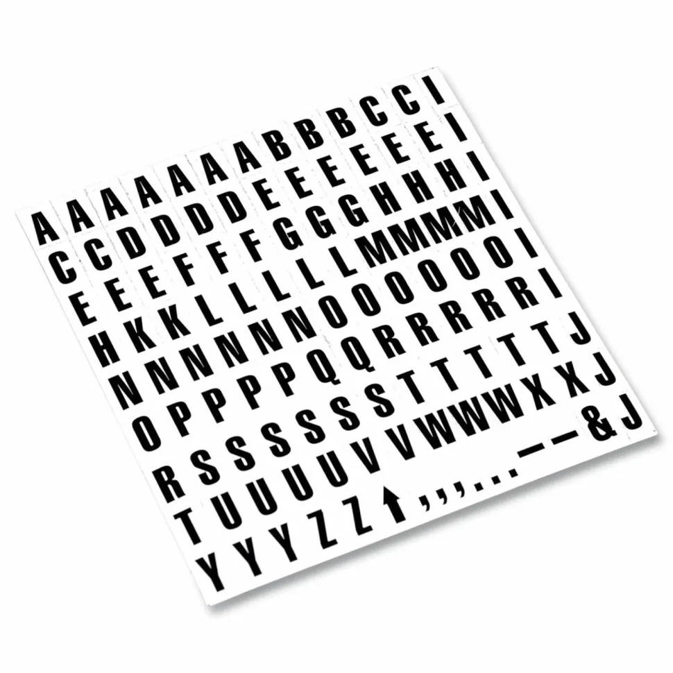 MasterVision Magnetic Letters, 3/4" x 1/2", Black, Pack Of 120