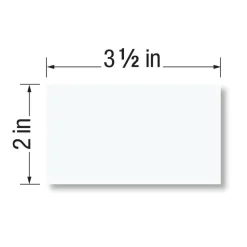 Matte Business Cards, 2" x 3 1/2", White, Pack Of 300
