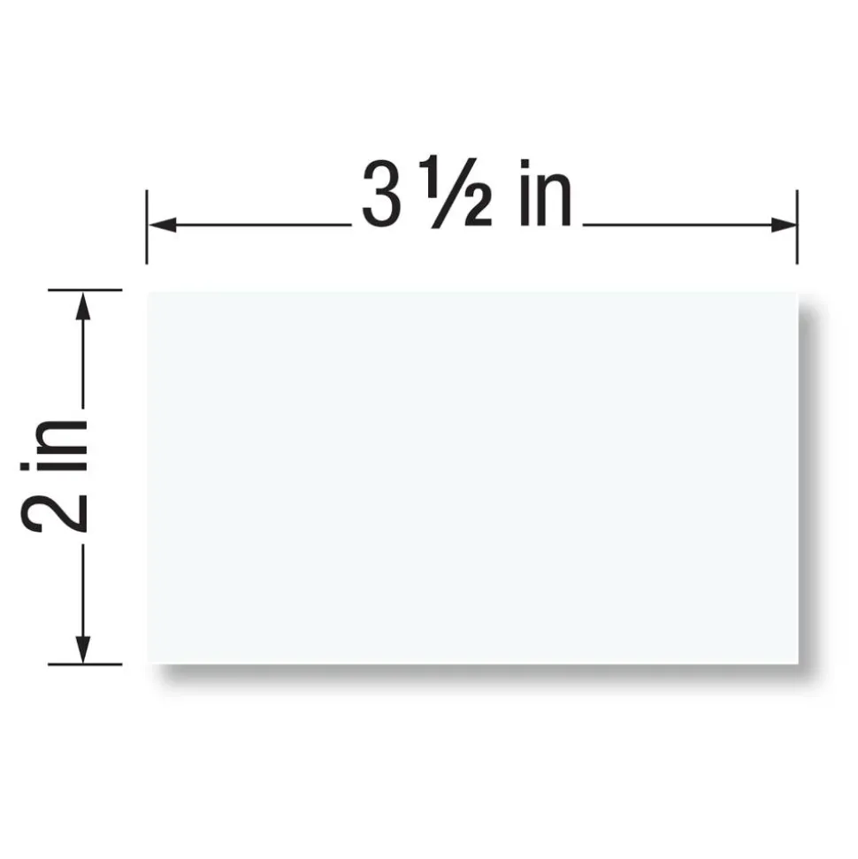 Matte Business Cards, 2" x 3 1/2", White, Pack Of 1,000