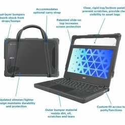 MAXCases Extreme Shell-F Chromebook Case for Acer R756TN (Spin 511) & R753T/R753TN & R722T (Spin 311) Chromebook 11.6