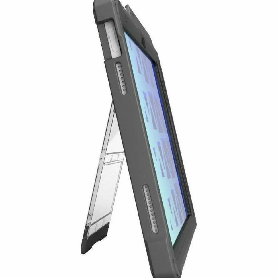 MAXCases Shield Extreme-X2 for iPad 10/11 10.9" w/3.5 mm Adapter and Tamper-Resistant Design (2022) (Black Bezel-Gray Chromebook Case)