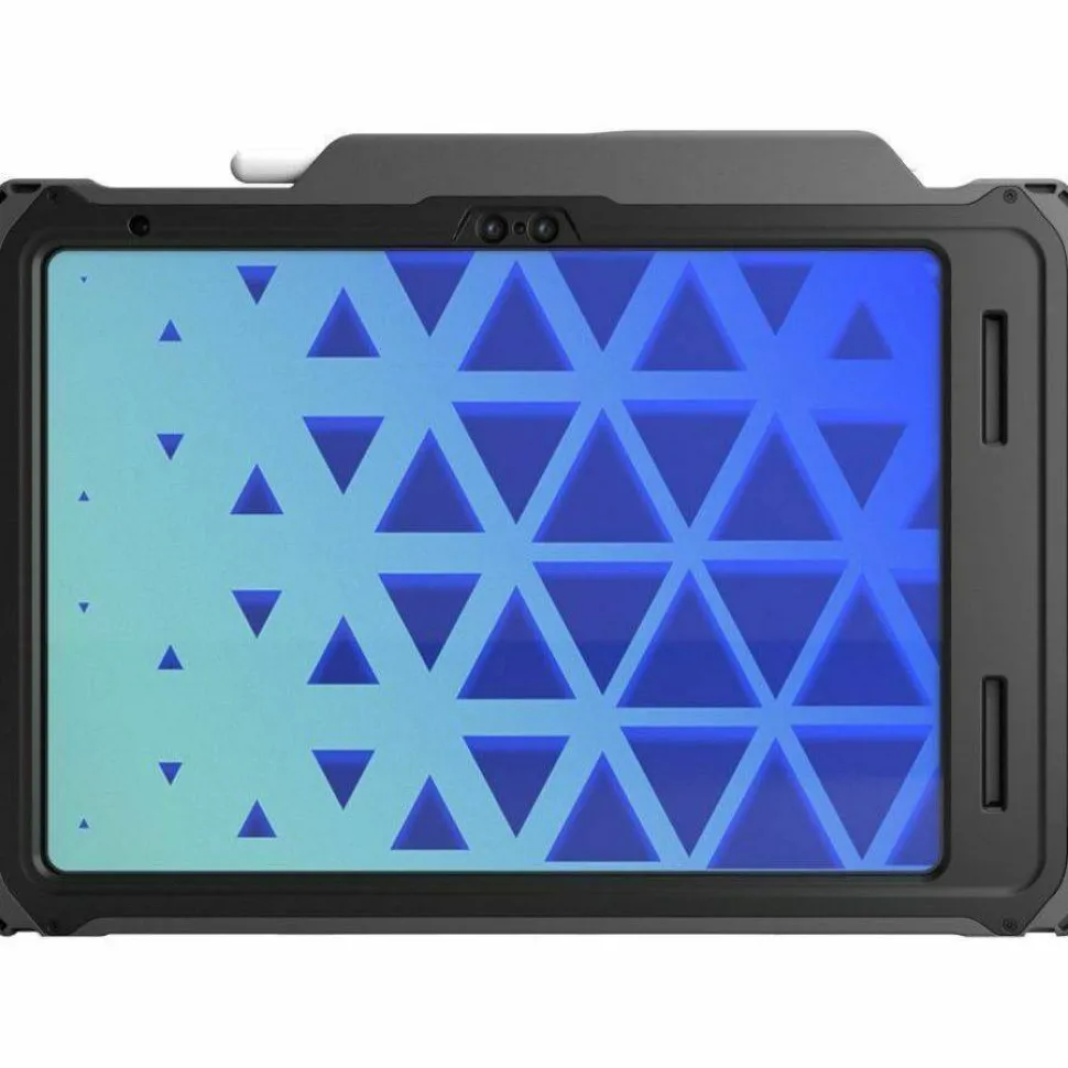 MAXCases Shield Extreme-X2 for iPad 10/11 10.9" w/3.5 mm Adapter and Tamper-Resistant Design (2022) (Black Bezel-Gray Chromebook Case)