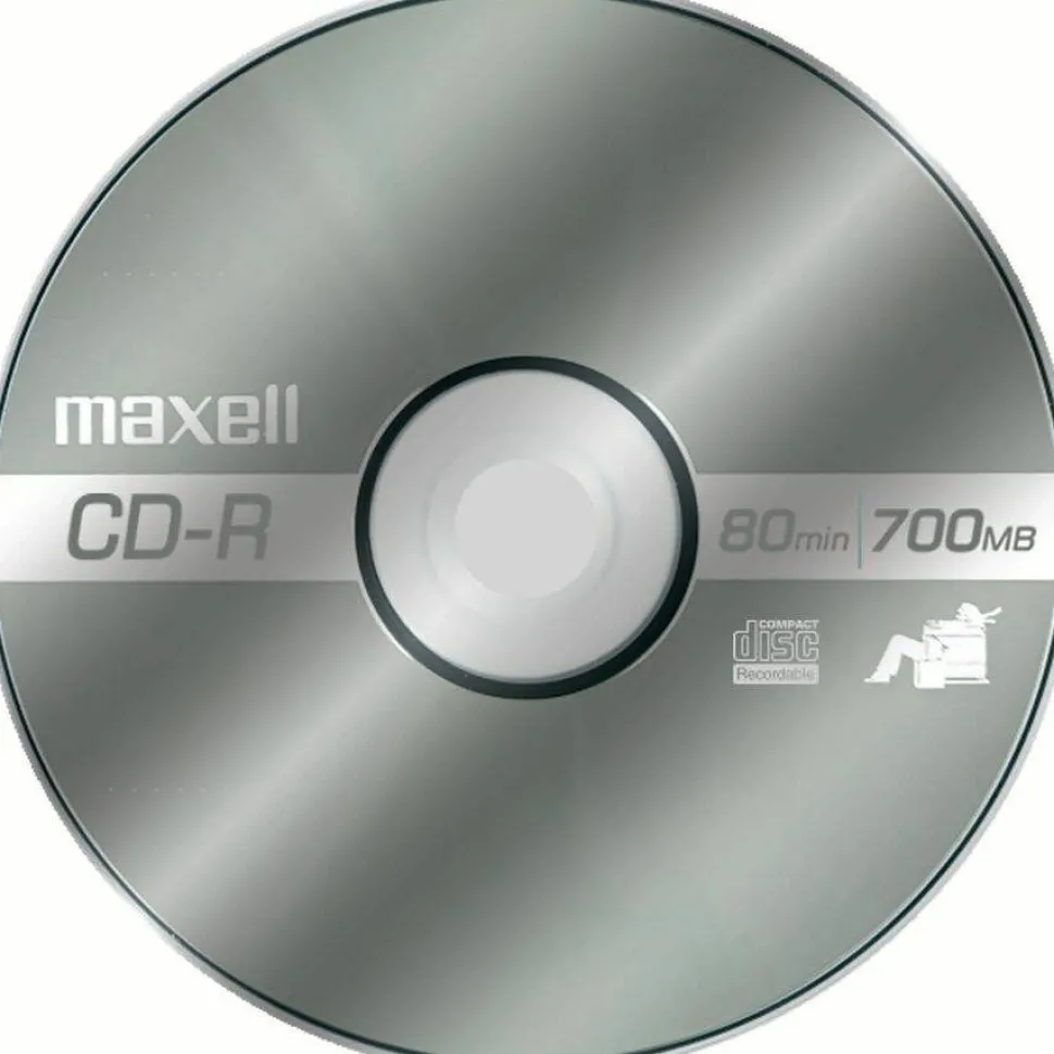 Maxell CD-R Media Spindle, 700MB/80 Minutes, Pack Of 50