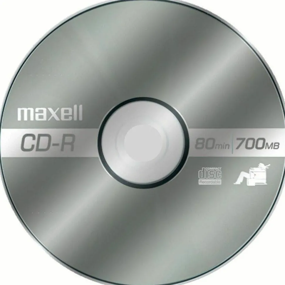 Maxell CD-R Media Spindle, 700MB/80 Minutes, Pack Of 100