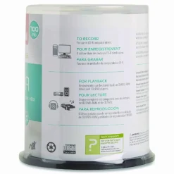 Maxell CD-RPW Media Spindle, 700MB, Pack Of 100
